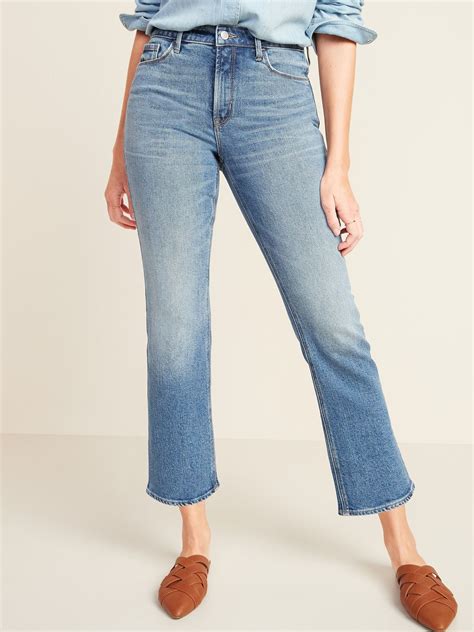 High Waisted Crop Flare Ankle Jeans For Women Old Navy Cropped