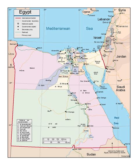 Map Of Cities In Egypt World Map