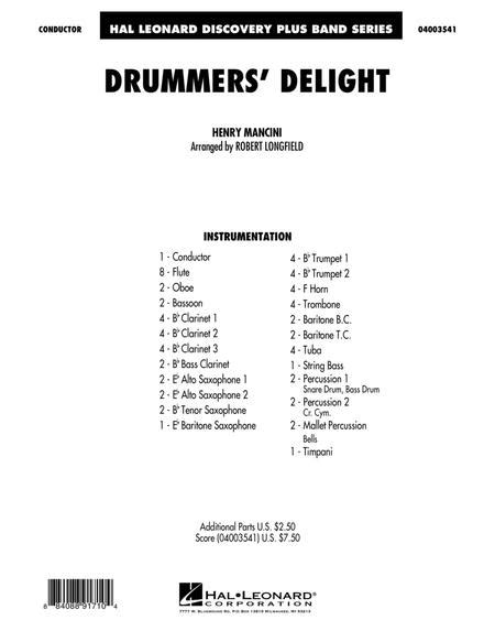 Drummers Delight Conductor Score Full Score By Henry Mancini Digital Sheet Music For