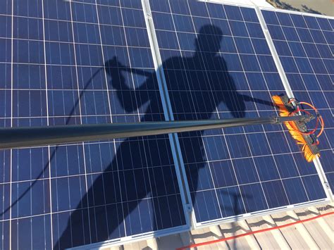 Don't forget to use a soft broom, and a hard one may scratch the solar panels. Idea by Crystal Clear Solar on Panel Cleaning ...