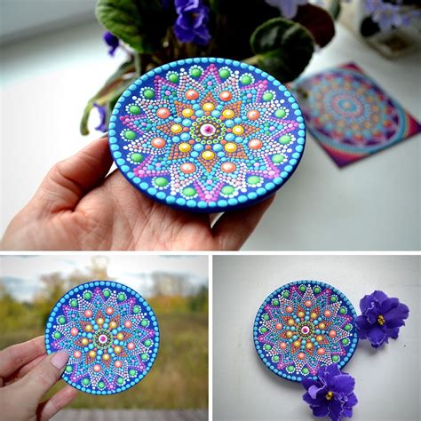Painting a wooden plate | Dot painting, Dot art painting, Mandala painting