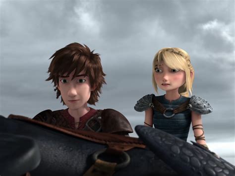 Hiccup And Astrid From Dreamworks Dragons Race To The Edge Httyd