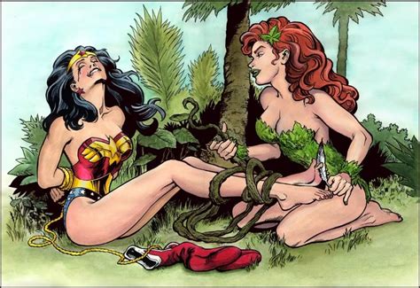 Poison Ivy Tickles Wonder Womans Feet Superhero Foot Fetish Pics