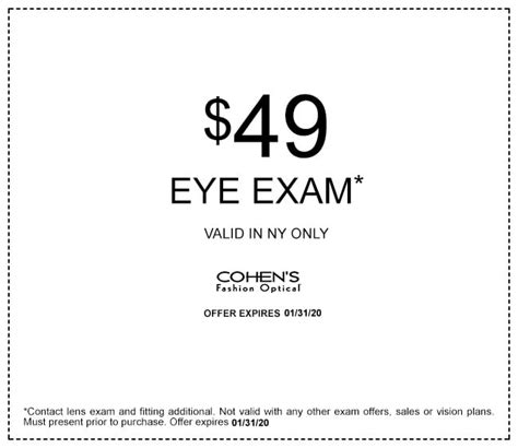 Offers Cohen S Fashion Optical