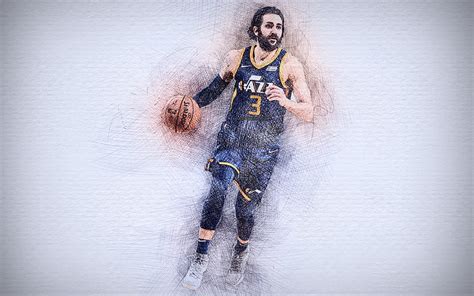 Ricky Rubio Artwork Basketball Stars Utah Jazz Nba Basketball