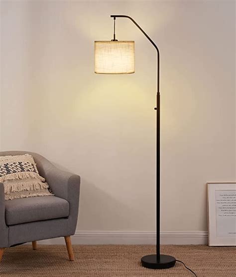 Dewenwils Modern Arched Floor Lamp Stepless Dimmable Corner Light With