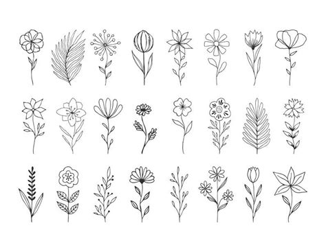 Free Simple Wildflower Svg Free Svg Png Eps Dxf File