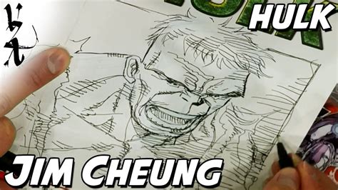 Jim Cheung Drawing Hulk Youtube