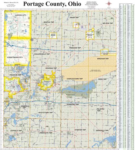 Portage County Oh Wall Map Color Cast Style By Market - vrogue.co