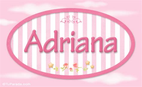 Enviar Tarjeta Postal Adriana Nombre Para Niñas