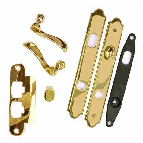 Andersen® Single Door Complete Trim Set Covington™ Bright Brass Finish