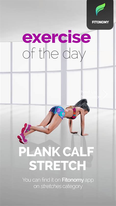 PLANK CALF STRETCH 30 Day Workout Challenge Workout Challenge Exercise