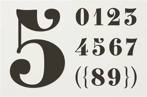 30 Best Number Fonts For Displaying Numbers Room Number Best