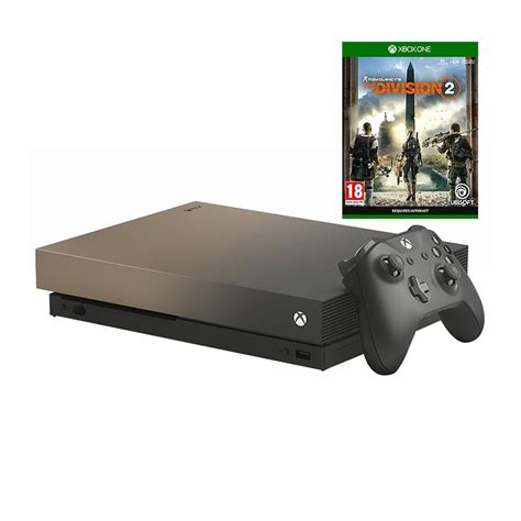 Xbox One X Gold Rush Limited Edition 1tb Console And Tom Clancys The