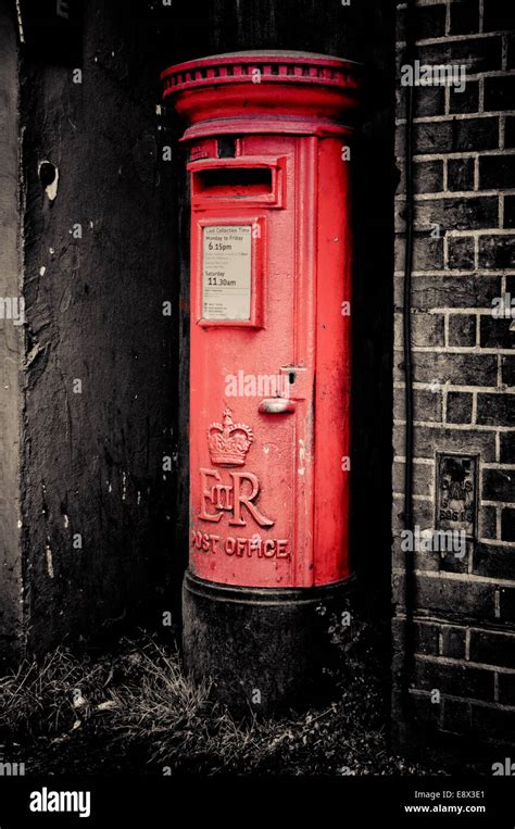 Red British Post Box Stock Photo Alamy