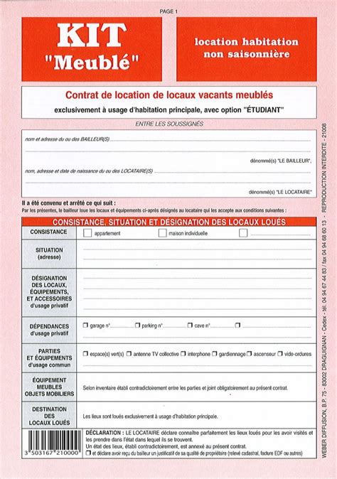 Si le contrat de location est conclu avec un étudiant, la durée peut être de 9 mois et le renouvellement ne sera pas automatique. A voir : modele bail meuble 1 an