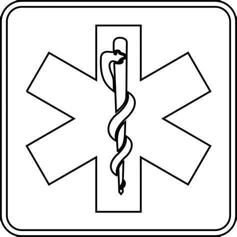 Emergency Medical Services Outline Clipart Etc Clipart Best