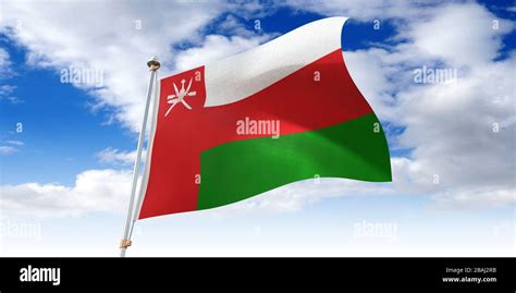 Oman Waving Flag 3d Illustration Stock Photo Alamy