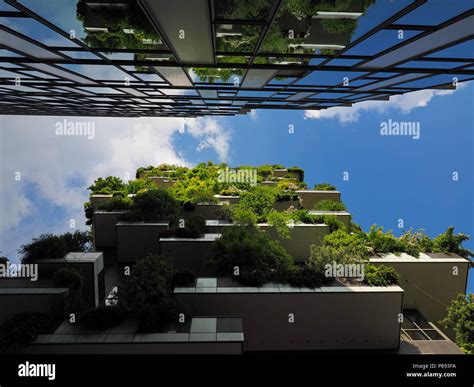 Milan Italy May 12 2018 Bosco Verticale Vertical Forest