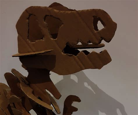 Large Cardboard Dinosaur Skeleton 5 Steps Instructables