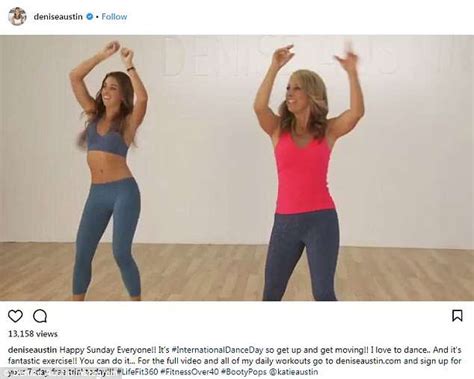 Denise Austin Shares Workout Video With Mini Me Daughter Katie Daily
