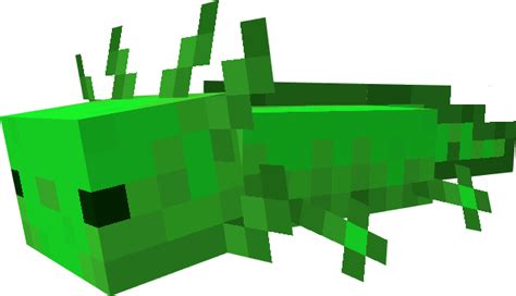 Green Axolotl Minecraft Mob Skin