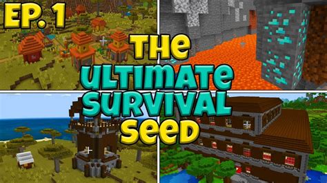 The cool part is that if you find a world you really like, you can copy. (Glitched Diamond Seed) The ULTIMATE Survival Seed In ...