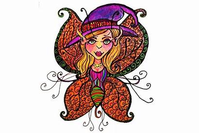 Dead Halloween Fairy Drawn Clipart Clip Fairies