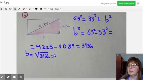 Aplicación Del Teorema De Pitágoras En Figuras Planas I Youtube