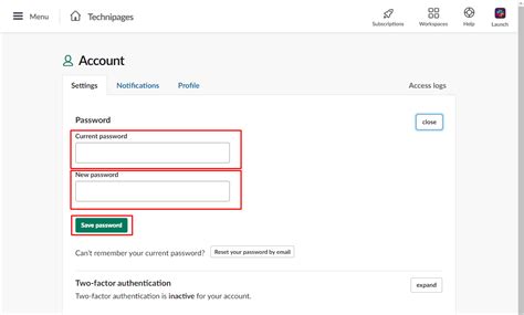 Slack How To Change Your Password Technipages