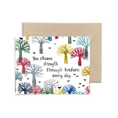 You Choose Strength Greeting Card Little Truths Studio