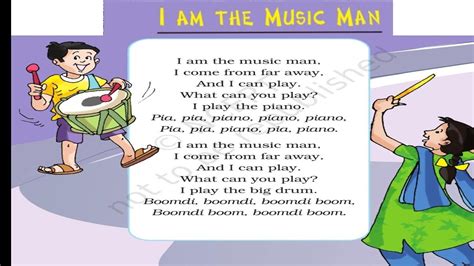 I Am The Music Man Poem Class 2nd English Unit 8 In Hindi Question Answer Ncert Class 2