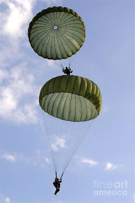 Us Army Soldiers Parachute Photograph By Stocktrek Images Fine Art