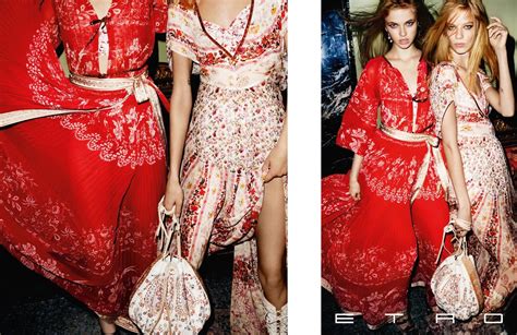 Ad Campaign Etro Springsummer 2016 Lexi Boling And Avery