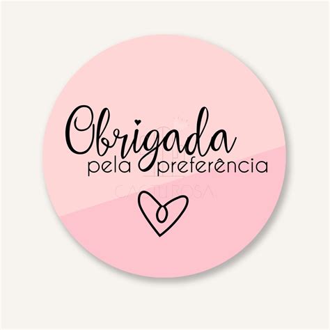 Adesivo Obrigada Pela Preferência