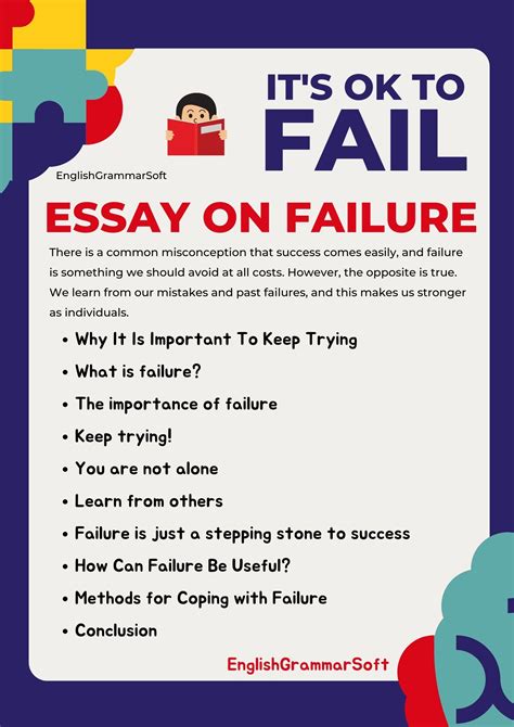 Essay On Failure Leads To Success Englishgrammarsoft