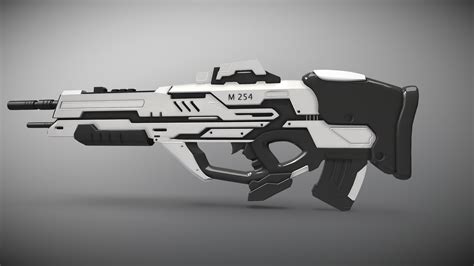 Sci Fi M254 Gun High Poly Download Free 3d Model By Karan Sahu Cgkaran F372ff6 Sketchfab