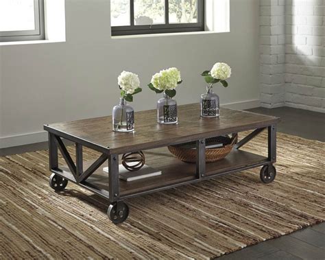 Buy zenfield occasional table set at furniturepick store. Ashley Zenfield Rectangular Cocktail Table | Diy coffee table, Rustic living room furniture, Table