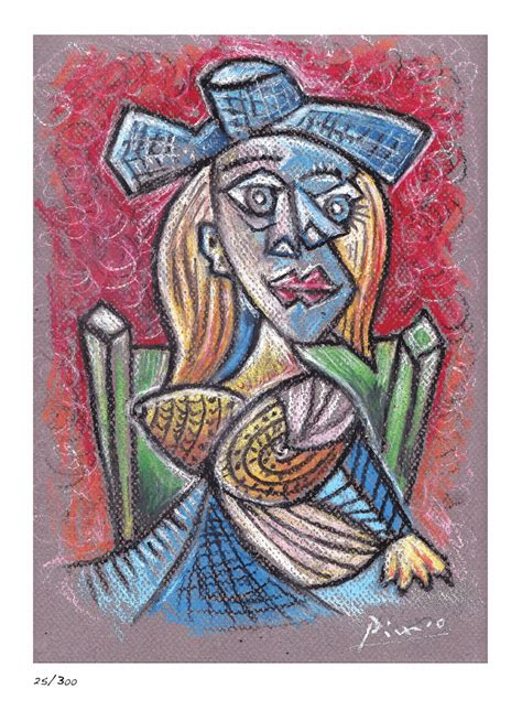Pablo Picasso Seated Woman Signed And Hand Numbered Limited Etsy