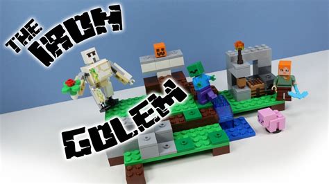 Lego Minecraft The Iron Golem Set 21123 Build And Review Youtube