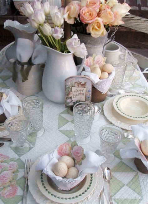Cabin And Cottage Vintage Country Easter Table