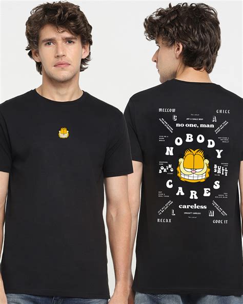 Buy Mens Black Nobody Cares Graphic Printed T Shirt Online At Bewakoof