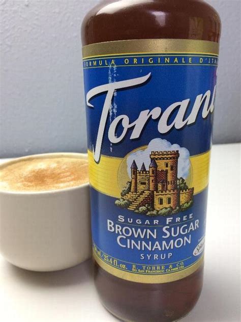 Torani 750 ML Sugar Free Brown Sugar Cinnamon Flavoring Syrup