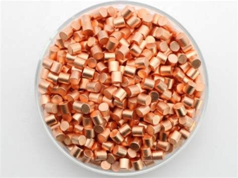 Pure Copper Granules 3mm 9999 Purity Under Argon