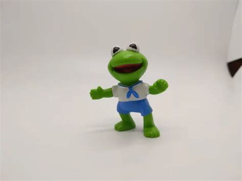 Kermit The Frog Toy Muppet Babies Figure Vintage 1986 Pvc Mini 225 Ha