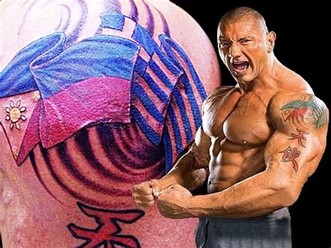 Dave Bautista Tattoos Best Tattoo Celebrities Tattoos