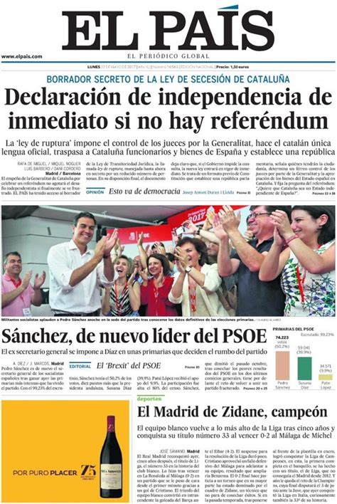 Últimas noticias del mundo en español. Europa Press on Twitter: "Las portadas de los periódicos de hoy, lunes 22 de mayo de 2017 https ...