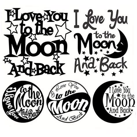 I Love You To The Moon And Back Svg Cuttable Designs Cricut