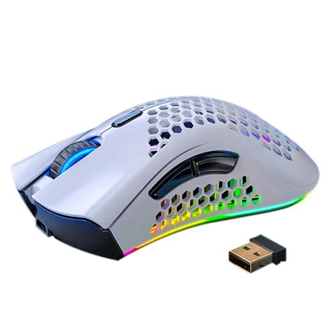Yindiao A3 24g Wireless Mouse 1600dpi 7 Buttons Hollow Honeycomb