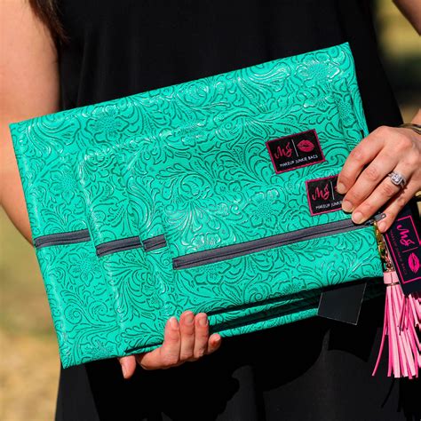 Makeup Junkie Bags In Turquoise Dream Southern Mess Boutique Bags